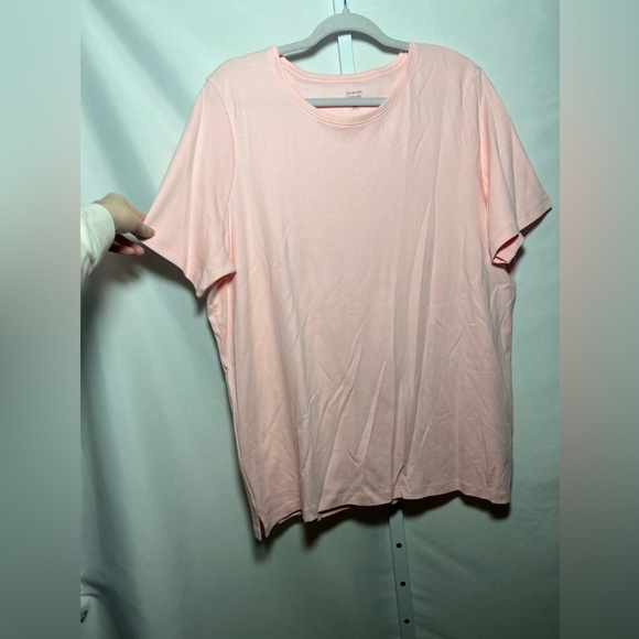 Kim Rogers Perfectly Soft Light Pink Short Sleeve Women’s Top - Picture 1 of 6
